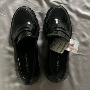 NWT SINCERELY JULES platform loafers